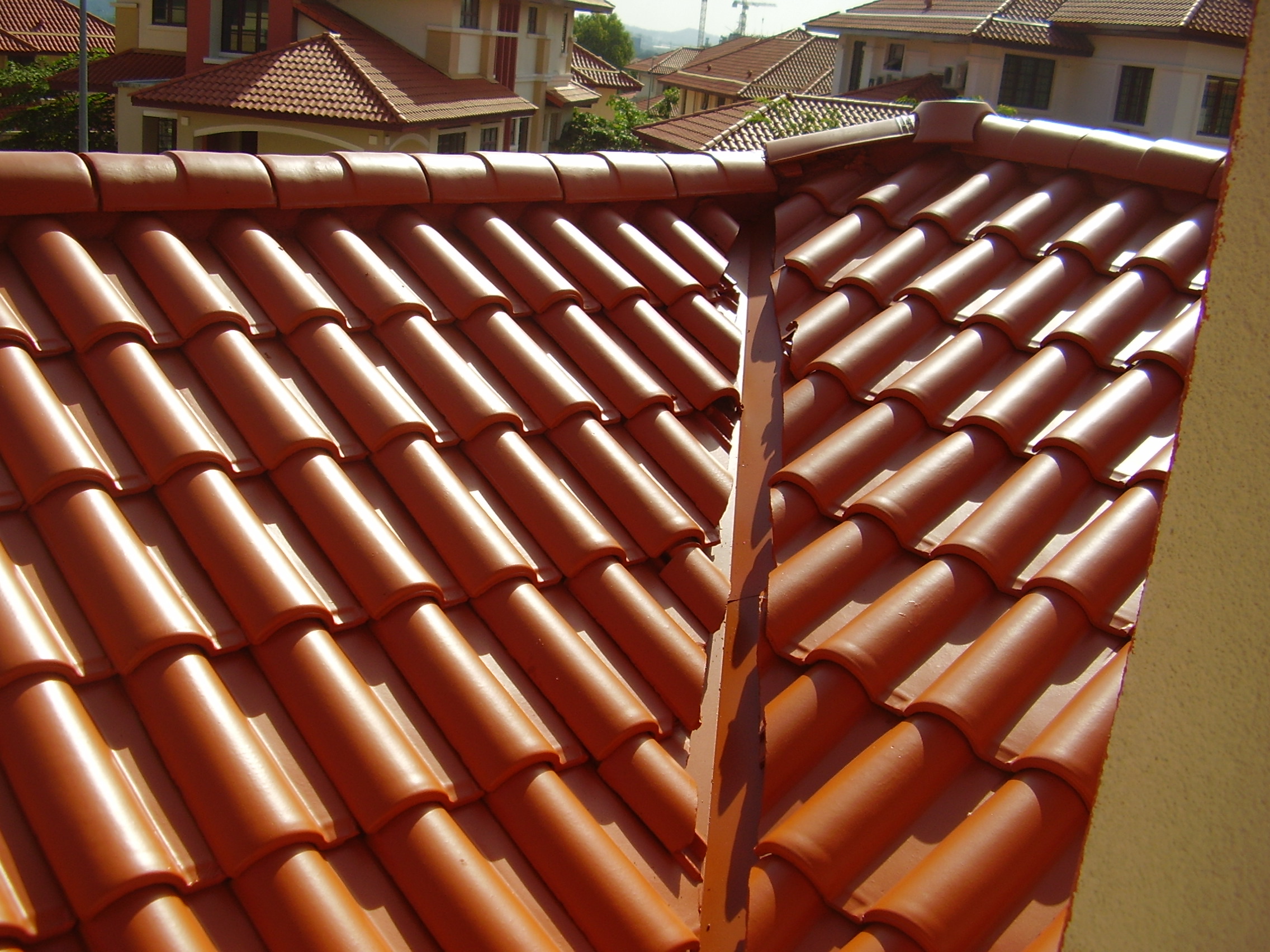 Concrete & clay roof coating work in Malaysia